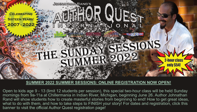 2022 Author Quest Sunday Sessions Website